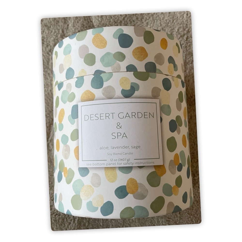 Scent Candle, Desert Garden & Spa, Aloe Lavender‎ Sage, 12 OZ